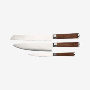 Dorre – Knivset Kasima 3 delar – Silver – Köksknivar & tillbehör – Från Homeroom