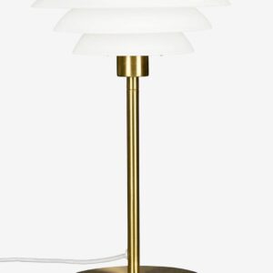 Dyberg Larsen – Bordslampa DL20 opal – Mässing – Bordslampor – Från Homeroom