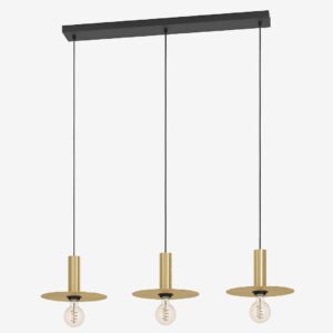 EGLO – Pendel Escandell 3-Light – Mässing – Takpendlar – Från Homeroom