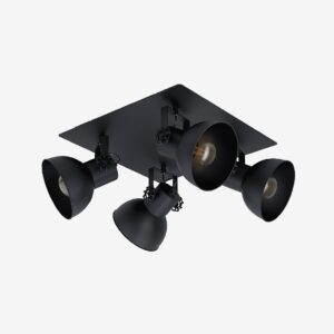 EGLO – Spotlight Barnstaple 1 4-Light – Svart – Spotlights – Från Homeroom