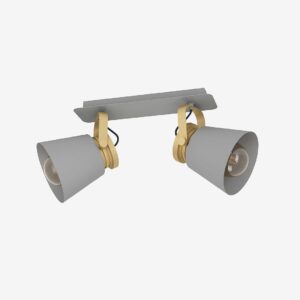 EGLO – Spotlight Twicken 2-Light – Grå – Spotlights – Från Homeroom