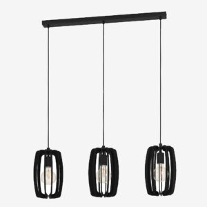EGLO – Taklampa Bajazzara 3-Light – Svart – Takpendlar – Från Homeroom