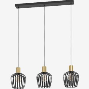EGLO – Taklampa Empoli 3-Light – Svart – Takpendlar – Från Homeroom