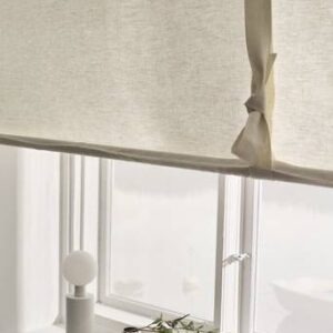 ELI roll up-gardin i linne Naturvit