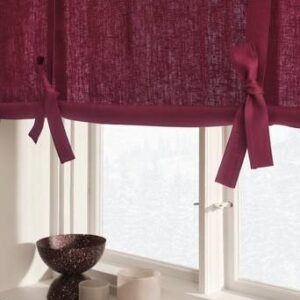 ELI roll up-gardin i linne Vinröd