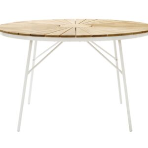 ELLEN Trädgårdsbord Teak/Vit 110