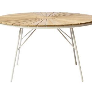 ELLEN Trädgårdsbord Teak/Vit 130