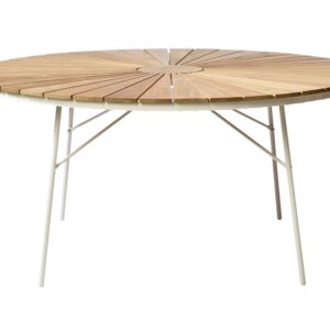 ELLEN Trädgårdsbord Teak/Vit 150