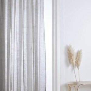 ELLEN linnegardin1 längd – extra bred Grå