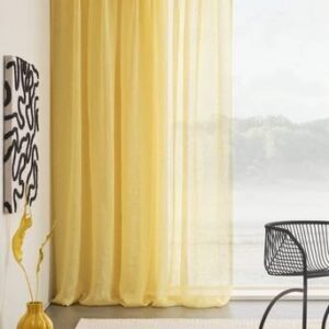 ELLEN linnegardin1 längd – extra bred Gul