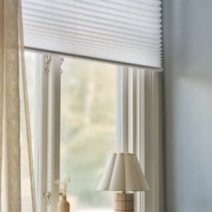 ELOISA plisségardin Vit