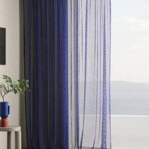 EMERY multifunktionsgardin 1 längd – extra bred Koboltblå