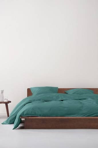 ENA påslakanset dubbelsäng ekologisk Petrol