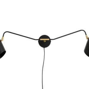 ERIS Vägglampa Svart