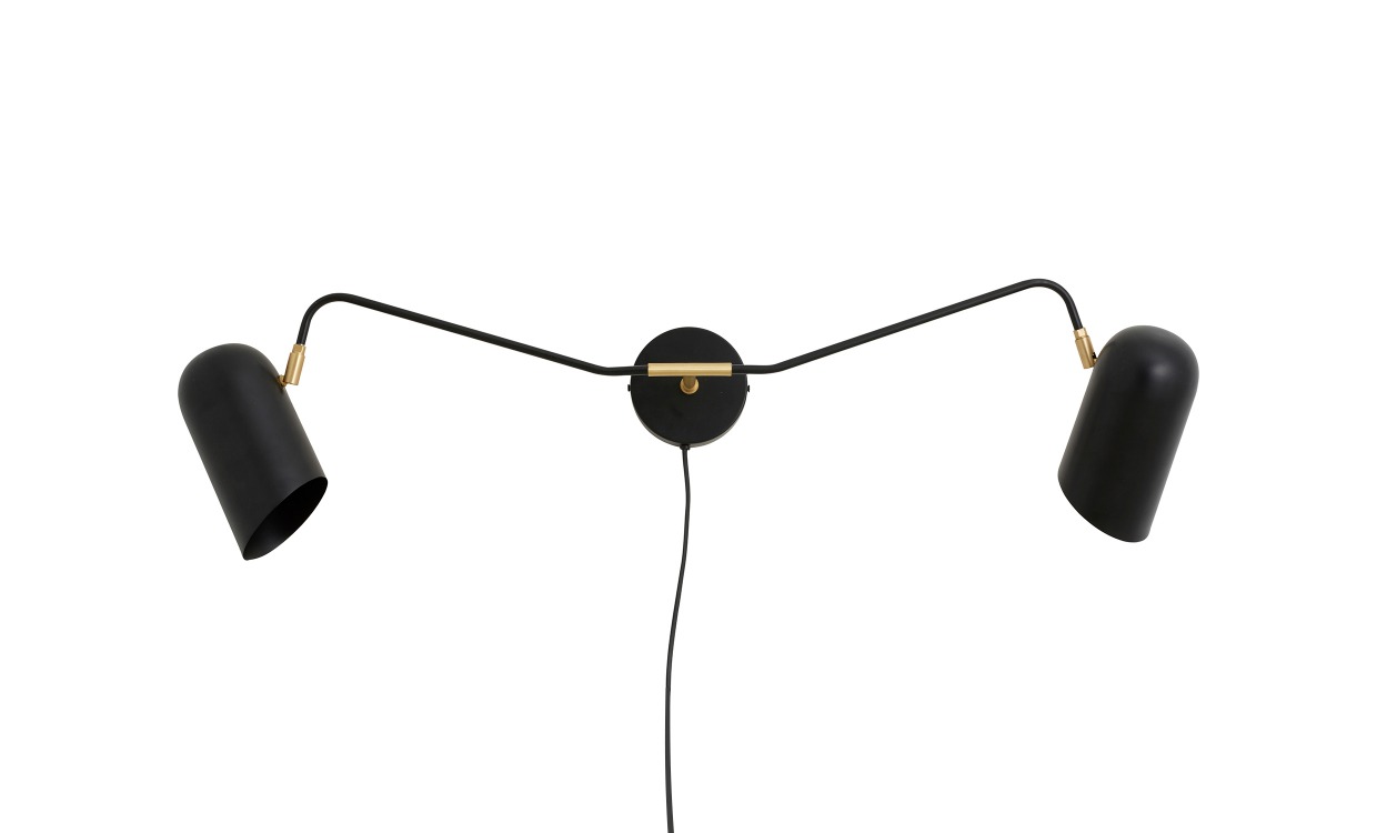 ERIS Vägglampa Svart