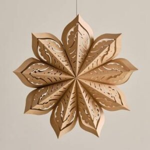 ERIS julstjärna ø 62 cm Brown Kraft paper