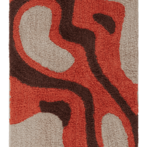 EVA badrumsmatta Orange/natur/brun