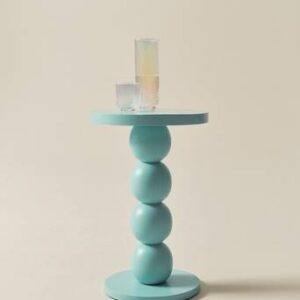 EVERETT sidobord ø 42 cm Turkos