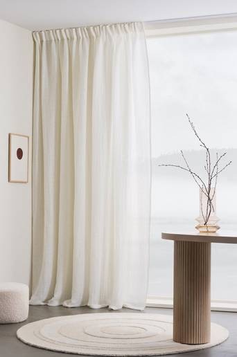 EVIE multifunktionsgardin 1 längd – extra bred Naturvit