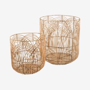 Eightmood – Korg, Bilbao, set om 2 – Beige – Krukor & vaser – Från Homeroom