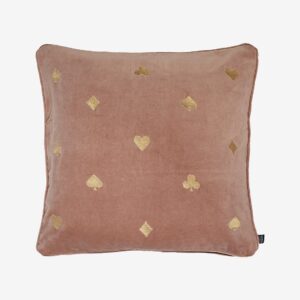 Eightmood – Kuddfodral, Aces 50×50 cm – Rosa – Prydnadskuddar & kuddfodral – Från Homeroom