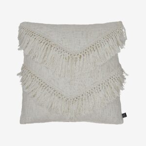 Eightmood – Kuddfodral, Fringles 50×50 cm – Vit – Prydnadskuddar & kuddfodral – Från Homeroom