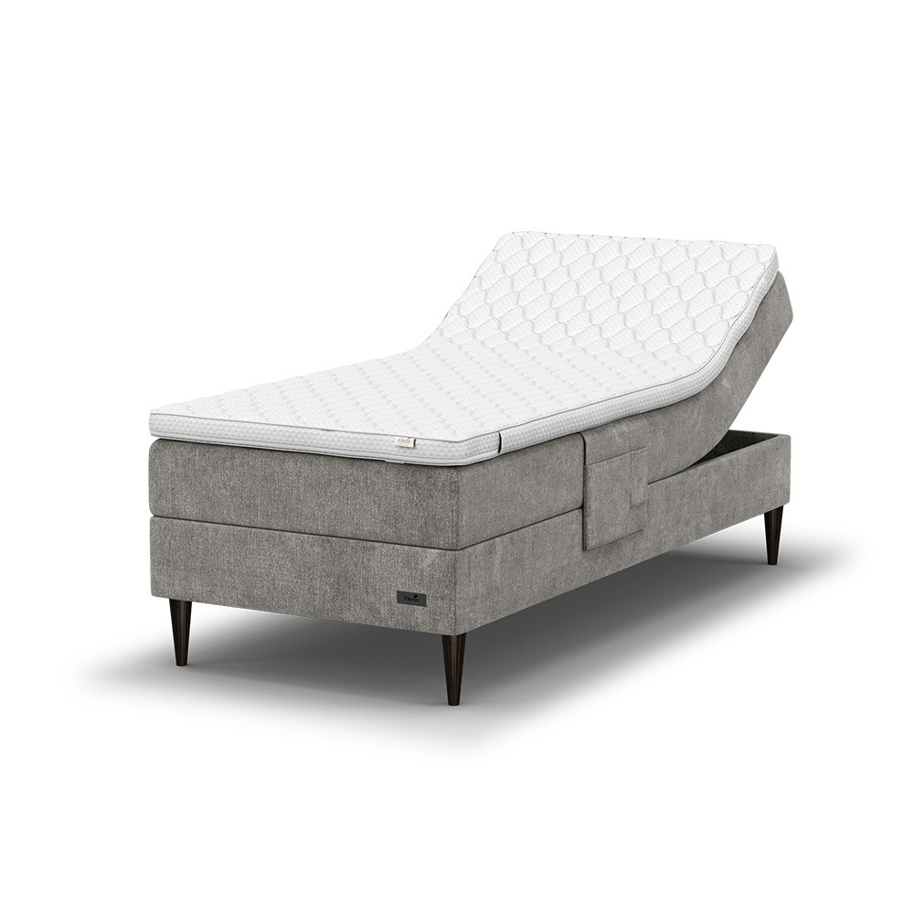 Ekens Elegans Ställbar Säng 105×200 Grå