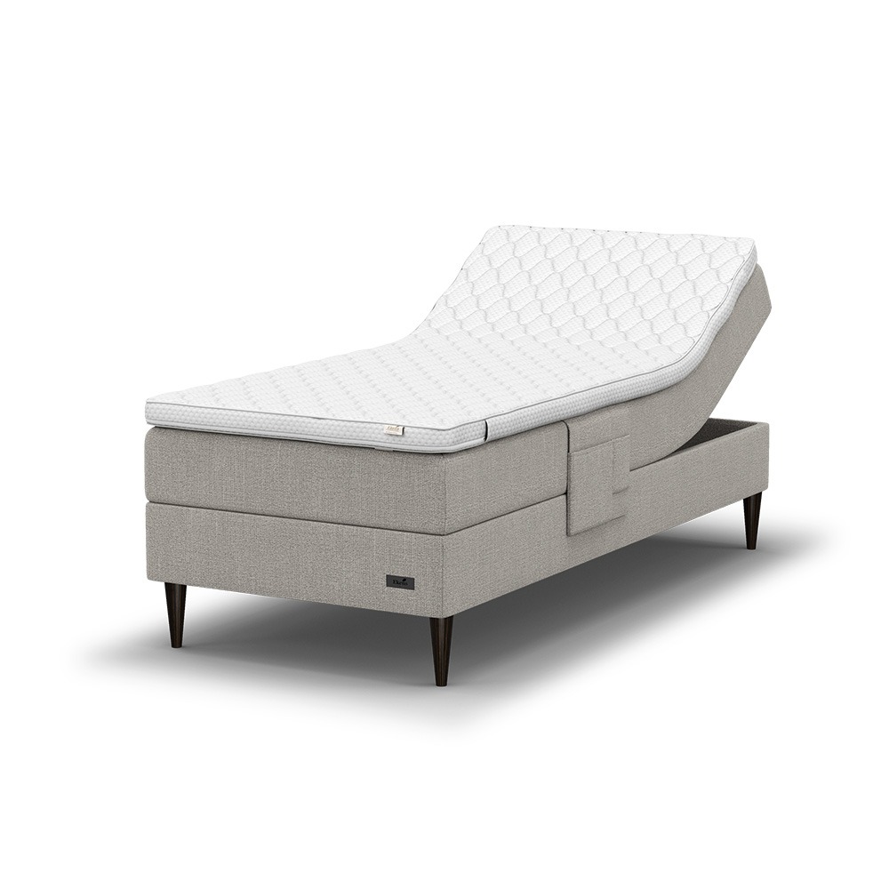 Ekens Elegans Ställbar Säng 105×200 Grå