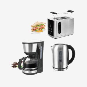 Emerio – Frukostpaket – Silver – Kaffebryggare – Från Homeroom