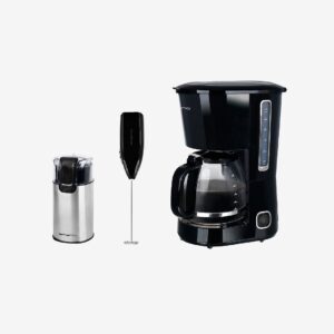 Emerio – Kaffepaket – Svart – Mjölkskummare – Från Homeroom