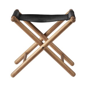 FARO Hopfällbar Pall Svart