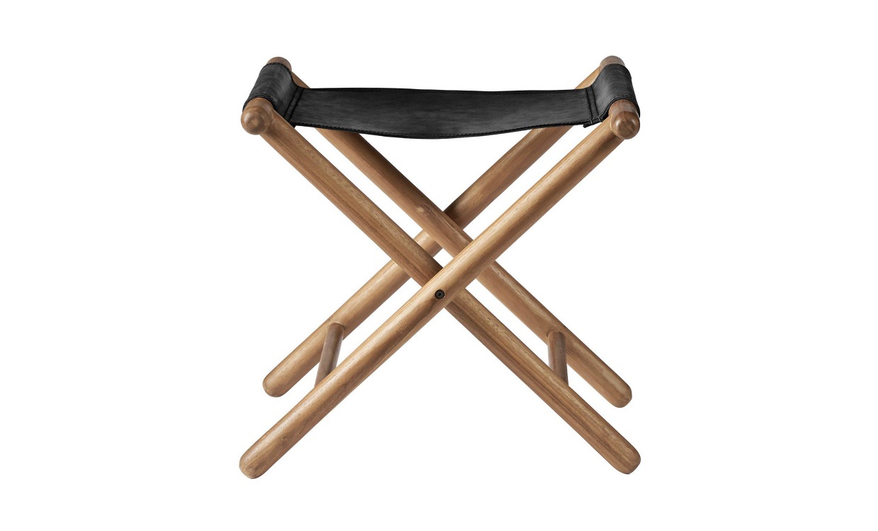 FARO Hopfällbar Pall Svart