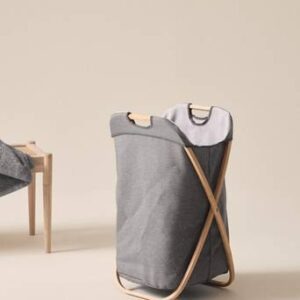 FÅRÖ tvättkorg Naturvit/grå