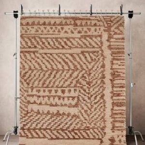 FASSI ullmatta 200×300 cm Brun/beige