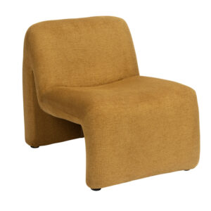 FÅTÖLJ Velvet Senapsgul