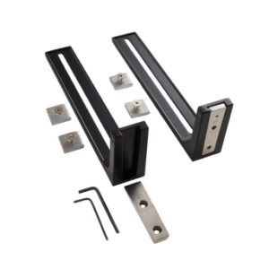 FELIX väggfäste till gardinskena 2-pack Svart