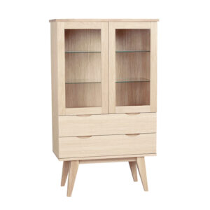 FILIPPA Vitrinskåp Ek Vitpigmenterad