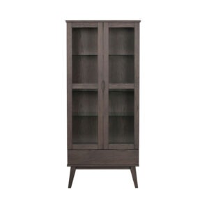 FILIPPA Vitrinskåp Mörkbrun