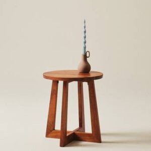 FINTANA sidobord ø 45 cm Brun