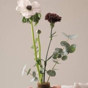 FIORE blomsterfakir ø 6 cm Svart/koppar