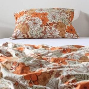 FIORI örngott 50×60 cm Orange/multi