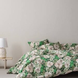 FIORI påslakanset dubbelsäng Grön/multi