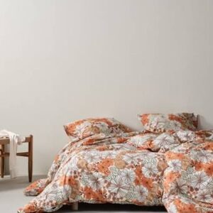 FIORI påslakanset enkelsäng Orange/multi