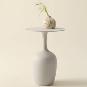 FIORO sidobord ø 41 cm Greige