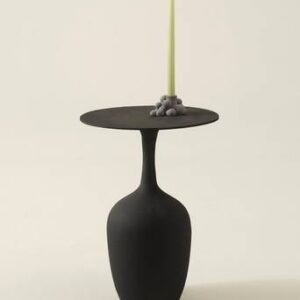 FIORO sidobord ø 41 cm Svart