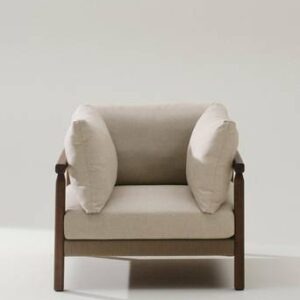 FONTHILL fåtölj Teak/Brun