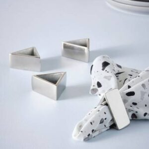 FRANCES servettring 4-pack Silver