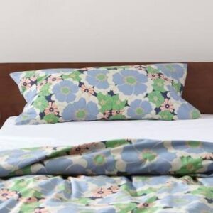 FRIDA örngott 90×50 cm ekologisk Blå