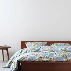 FRIDA påslakanset dubbelsäng ekologisk Blå