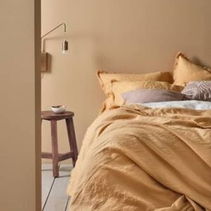 FRINNY påslakanset dubbelsäng Gul